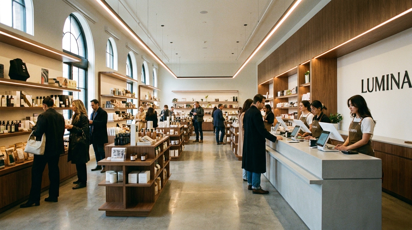 Retail and smart space store interior