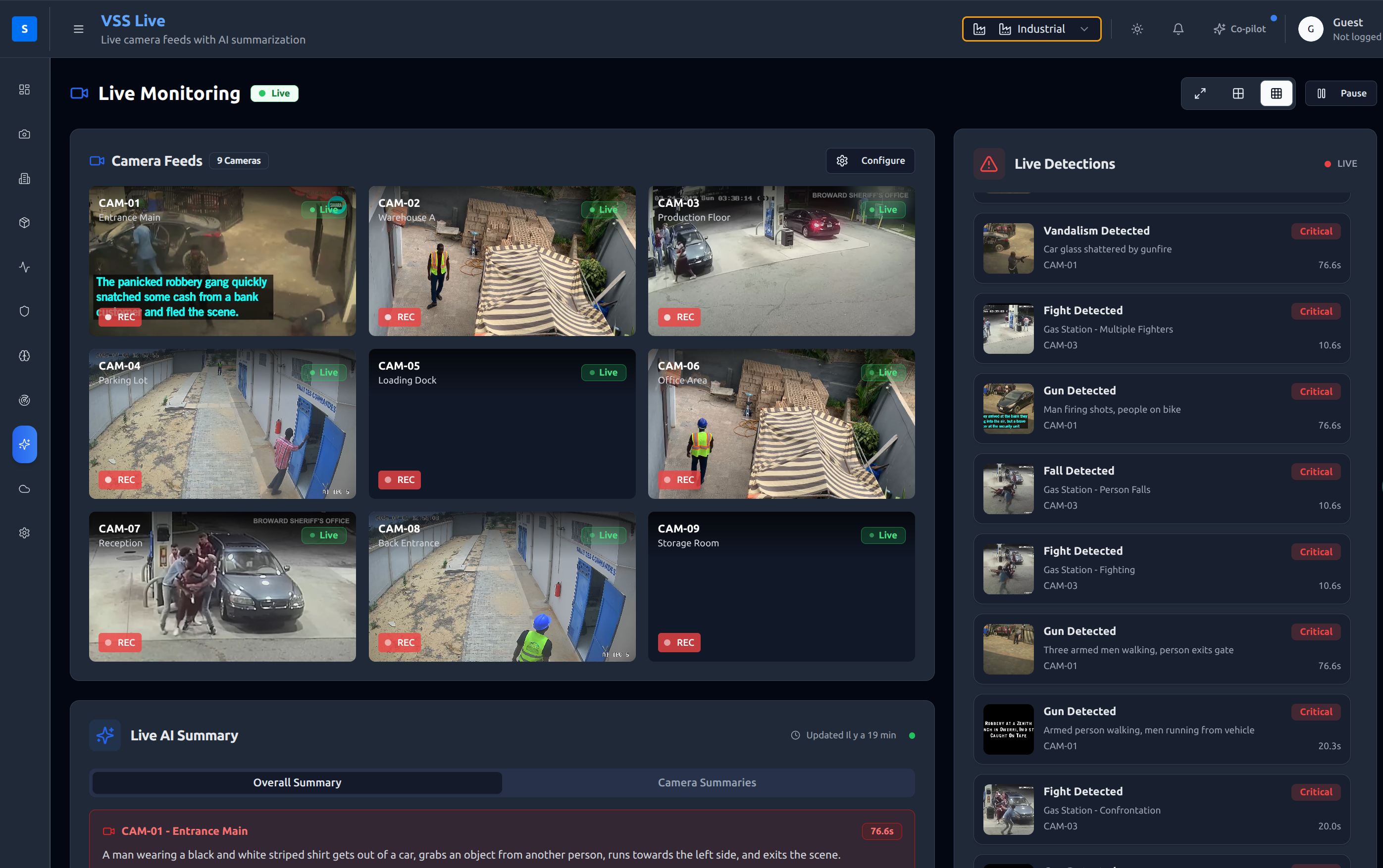 ServEYE live monitoring screenshot